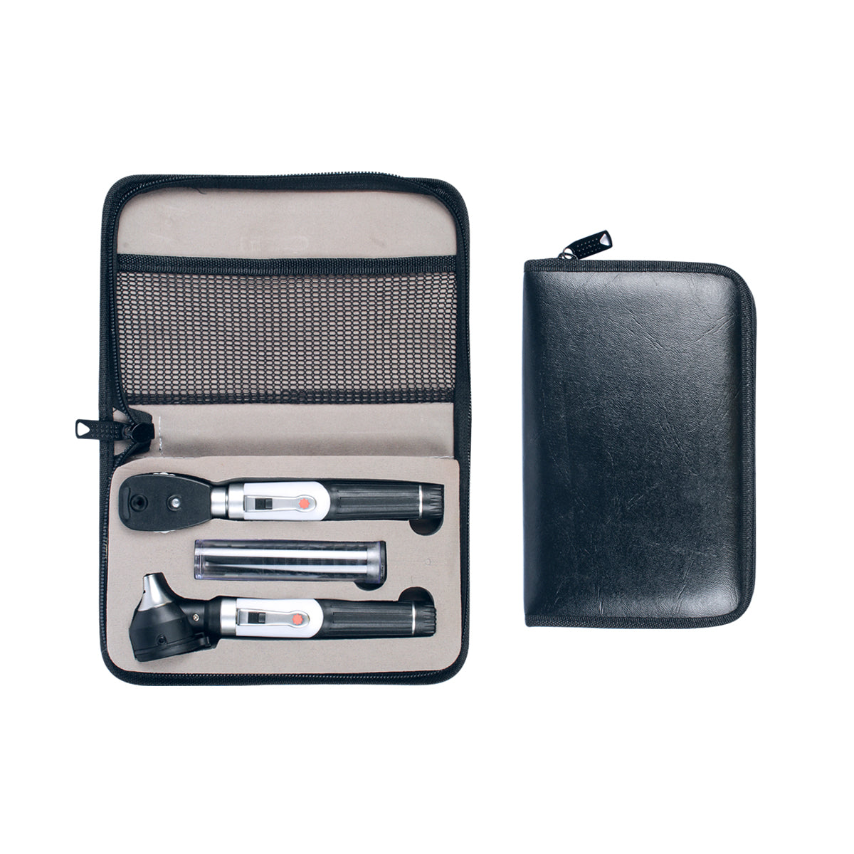 Fiber Optic Mini Otoscope and Ophthalmoscope Diagnostic Set - Five Aperture