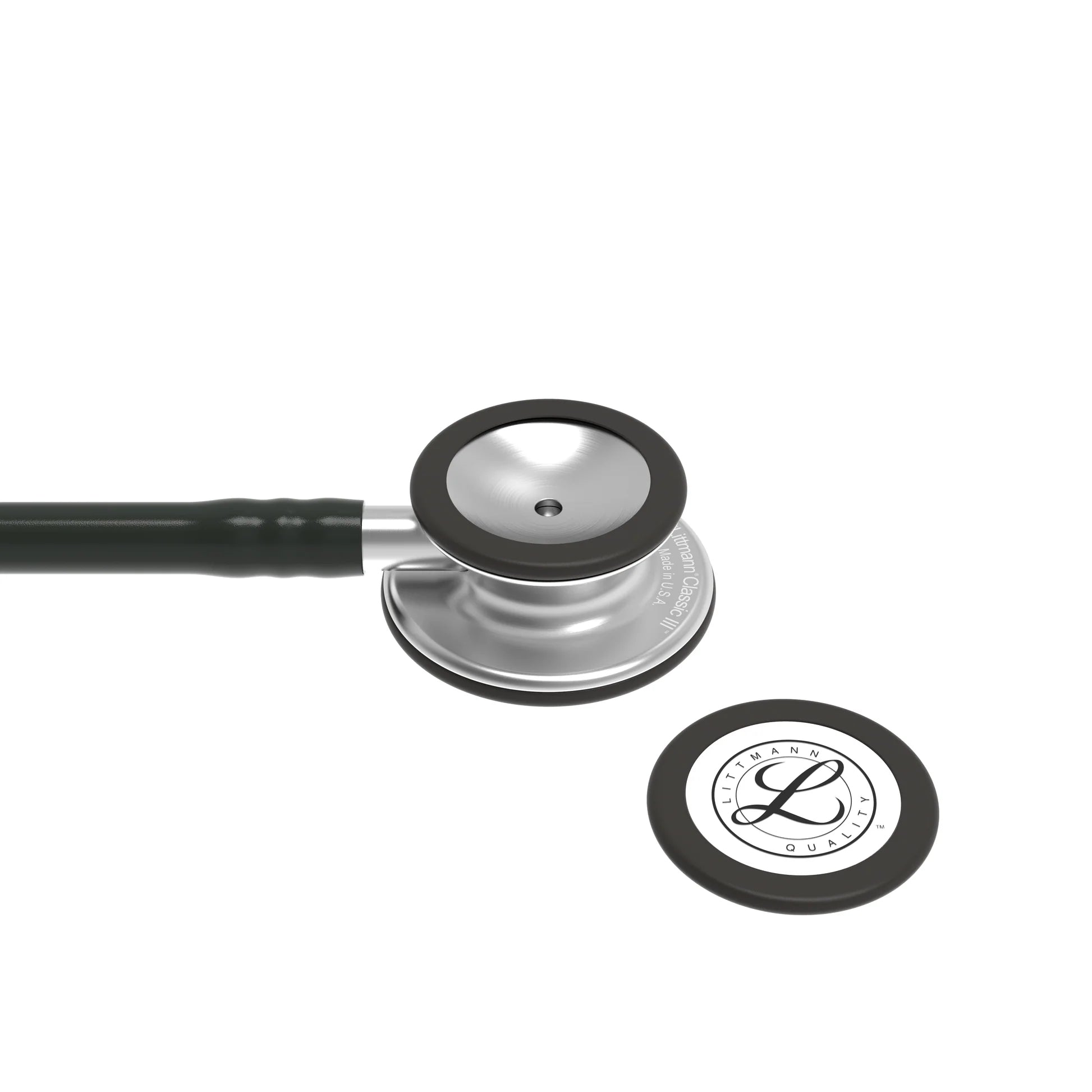 Littmann Classic III Monitoring Stethoscope - Black Tube & Standard Finish - 5620