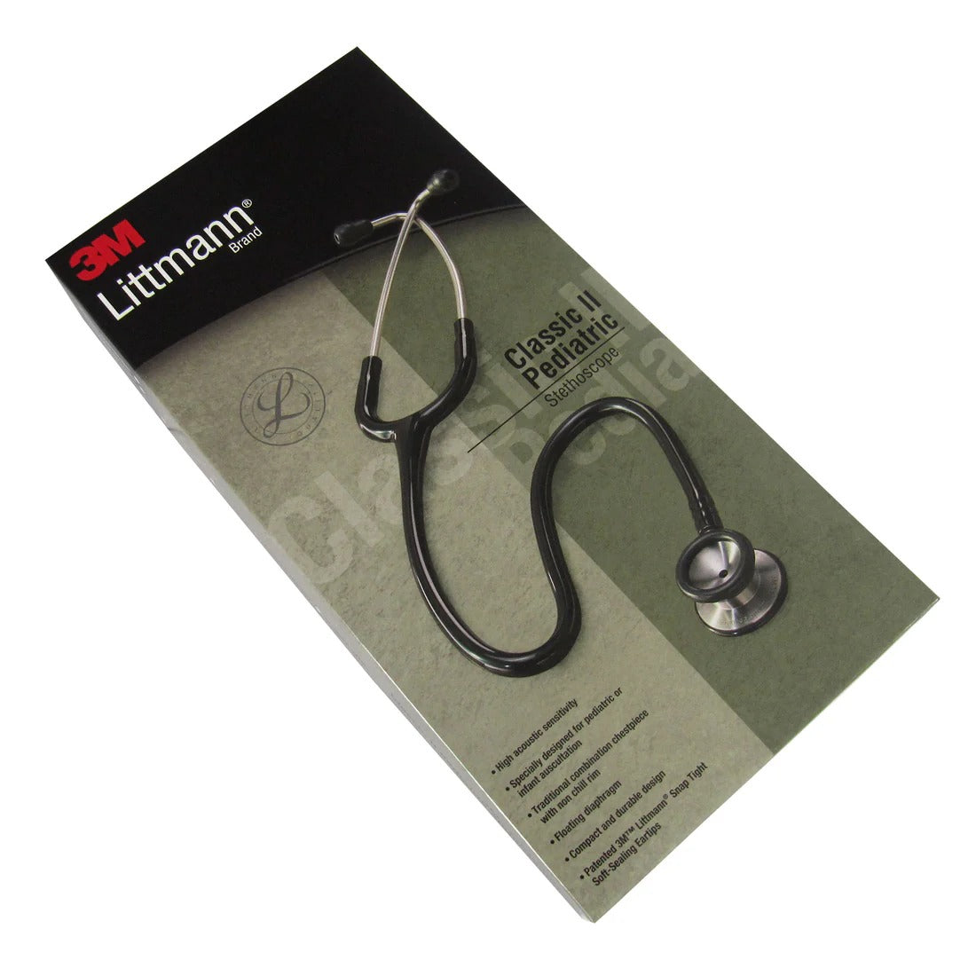 Littmann Classic II Pediatric Stethoscope Black Tube & Standard Finish - 2113