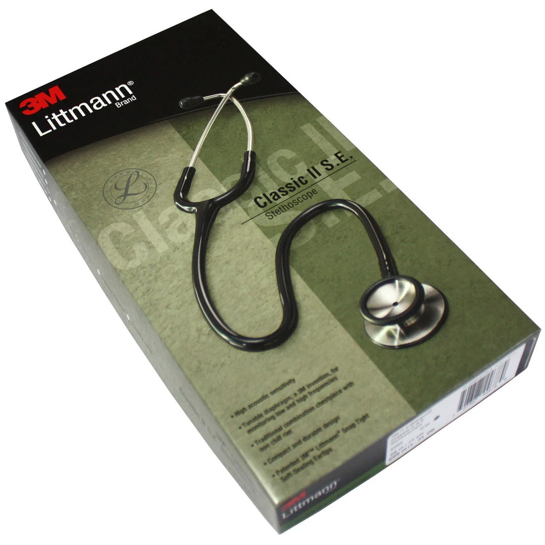 Littmann Classic II S.E. Stethoscope - Black Tube & Standard Finish - 2201