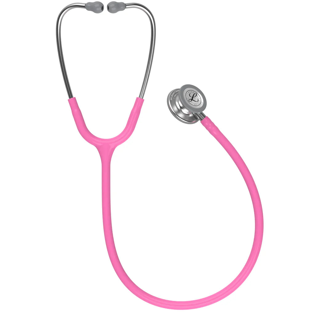 Littmann Classic III Monitoring Stethoscope - Rose Pink Tube - Breast Cancer Awareness - 5631