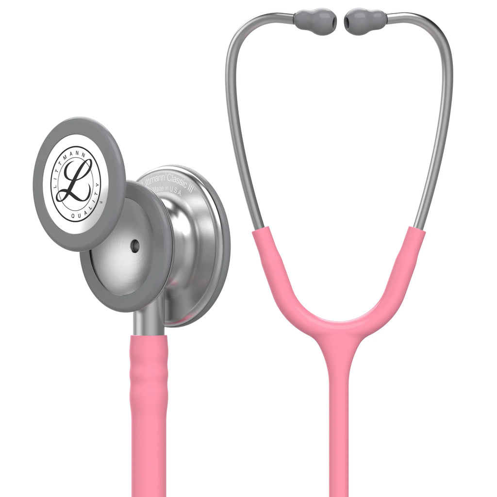 Littmann Classic III Monitoring Stethoscope - Pearl Pink tube & Standard Finish - 5633