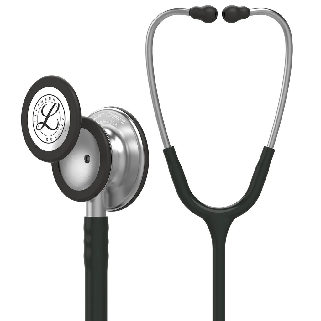 Littmann Classic III Monitoring Stethoscope - Black Tube & Standard Finish - 5620