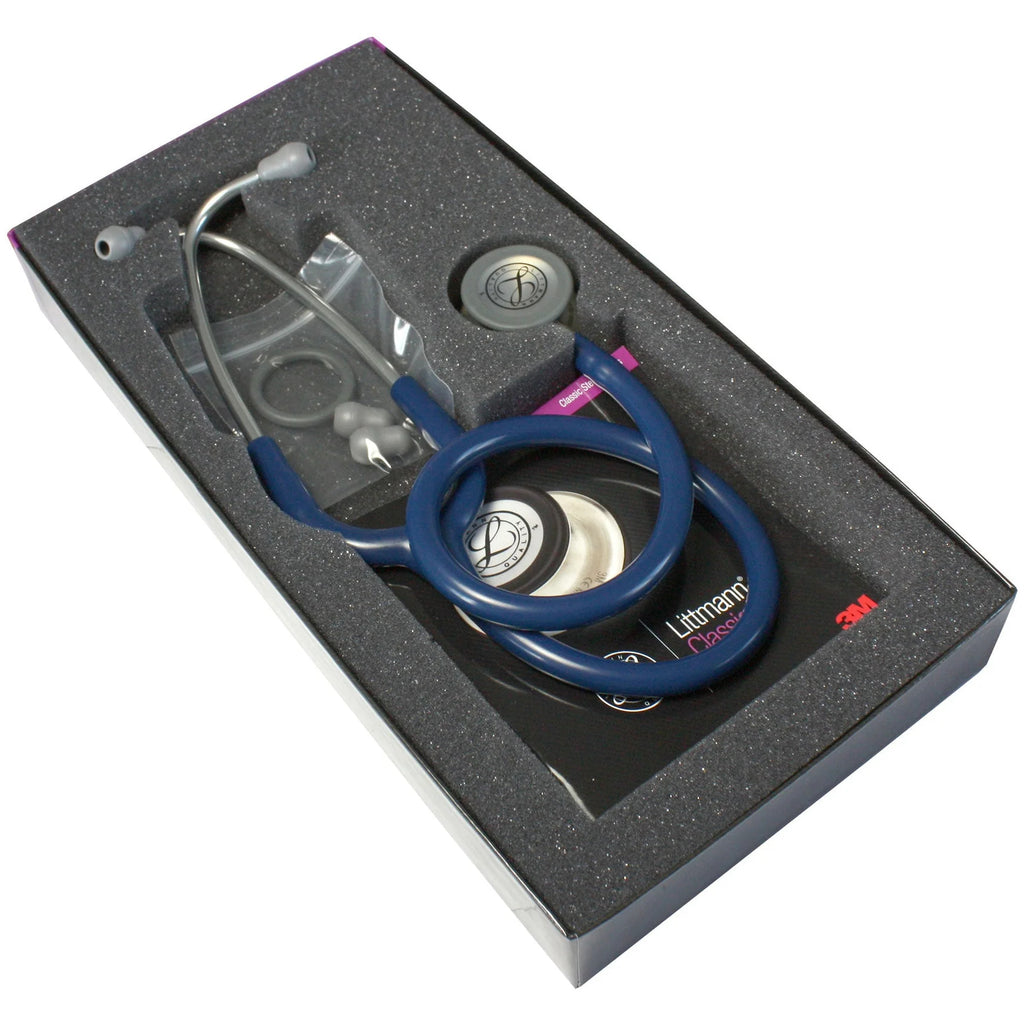 Littmann Classic III Monitoring Stethoscope - Navy Blue Tube & Standard Finish - 5622