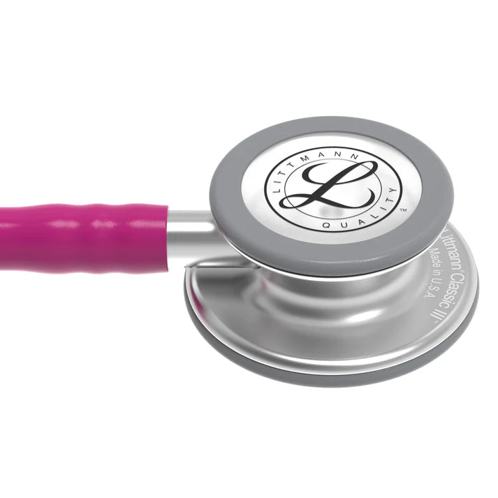 Littmann Classic III Monitoring Stethoscope - Raspberry Tube & Standard Finish - 5648