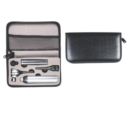 Full-featured 2.5V Veterinary Otoscope &amp; Ophthalmoscope Diagnostic Set