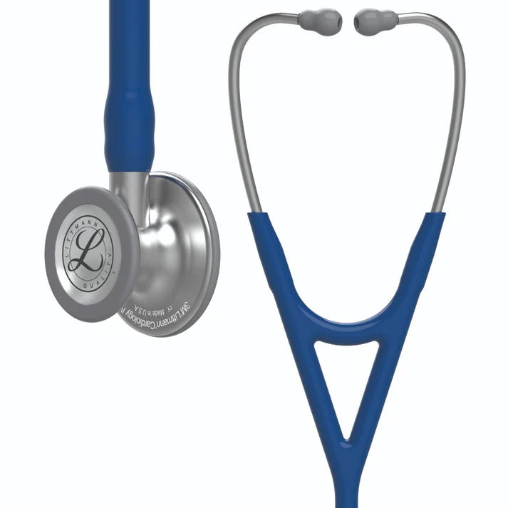 Littmann Cardiology IV Diagnostic Stethoscope - Navy Blue Tube & Standard Finish - 6154