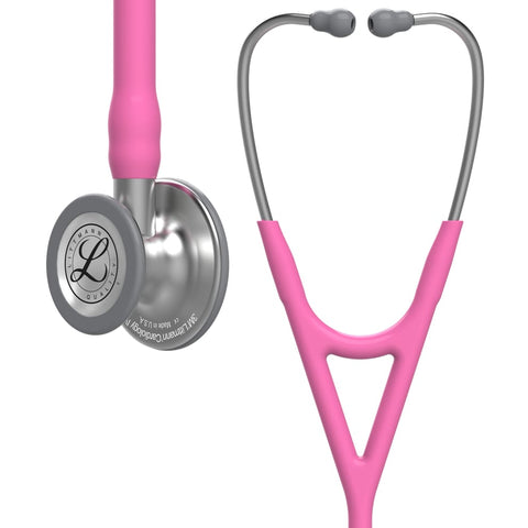 Littmann Cardiology IV Diagnostic Stethoscope - Rose Pink Tube & Standard Finish - 6159