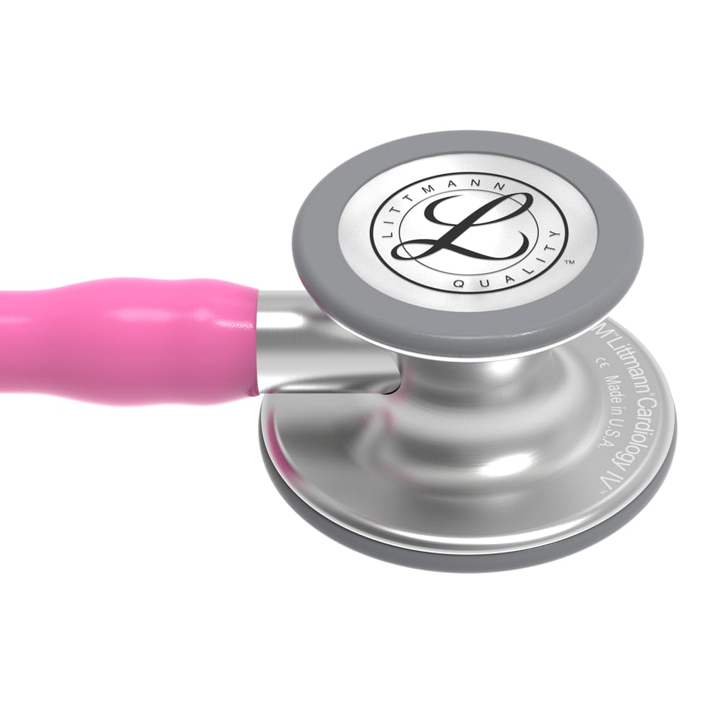 Littmann Cardiology IV Diagnostic Stethoscope - Rose Pink Tube & Standard Finish - 6159