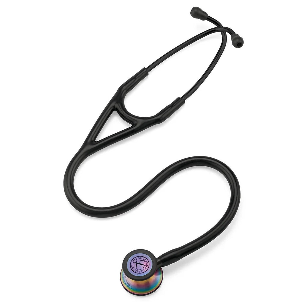 Littmann Cardiology IV Diagnostic Stethoscope - Black Tube & Rainbow Finish - 6165