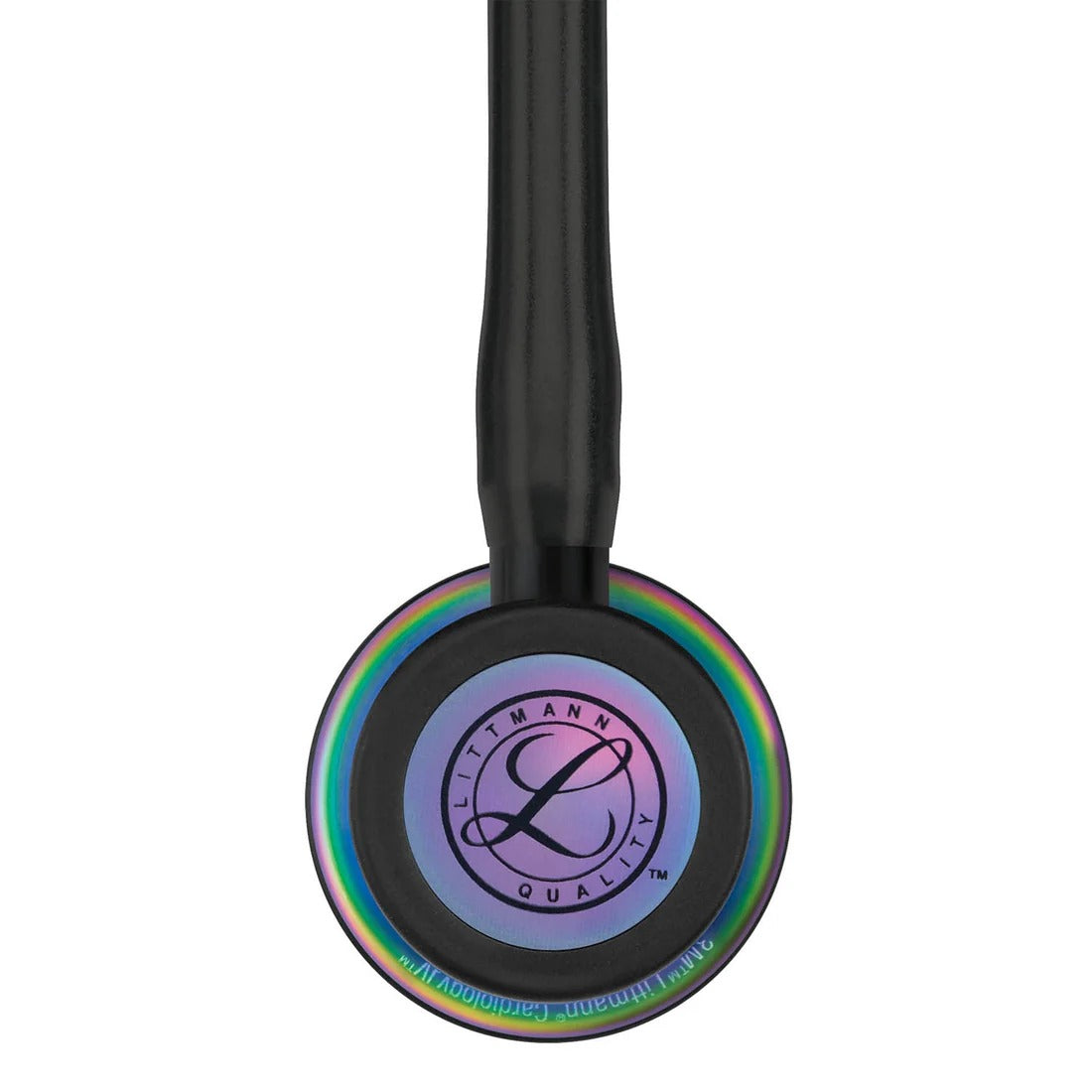 Littmann Cardiology IV Diagnostic Stethoscope - Black Tube & Rainbow Finish - 6165