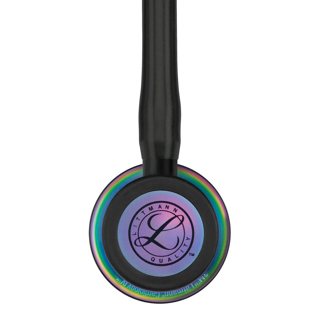 Littmann Cardiology IV Diagnostic Stethoscope - Black Tube & Rainbow Finish - 6165