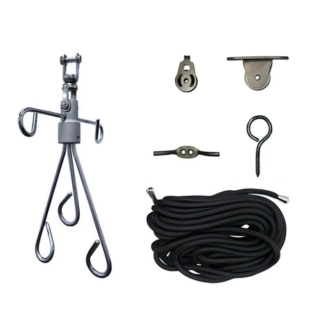 Stainless Steel IV Drip Hanger with Suspension Rope