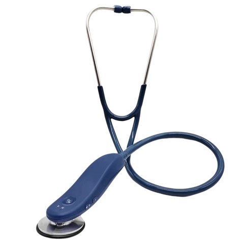 Digital Medical Bluetooth Electronic Stethoscope - Navy Blue