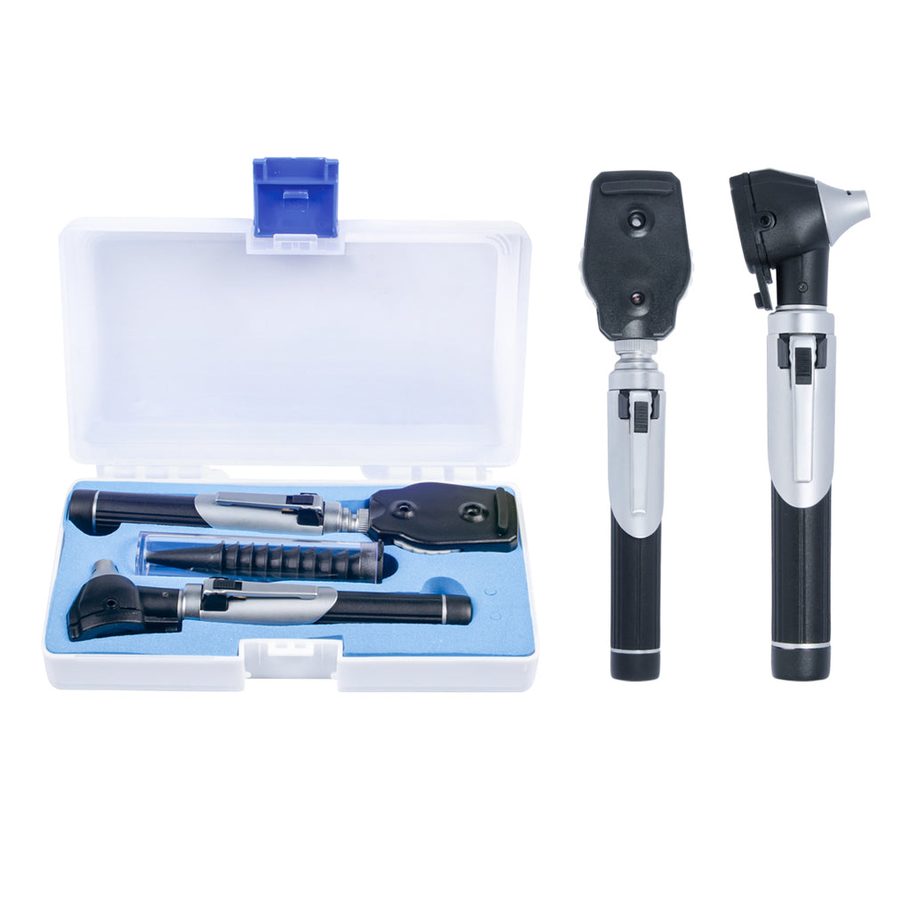 Full-featured 3.2V Physician Mini Otoscope and Ophthalmoscope Diagnostic Set